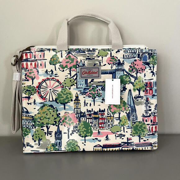 Cath Kidston London Town Crossbody Book Bag/Tote New NWT - Picture 1 of 6
